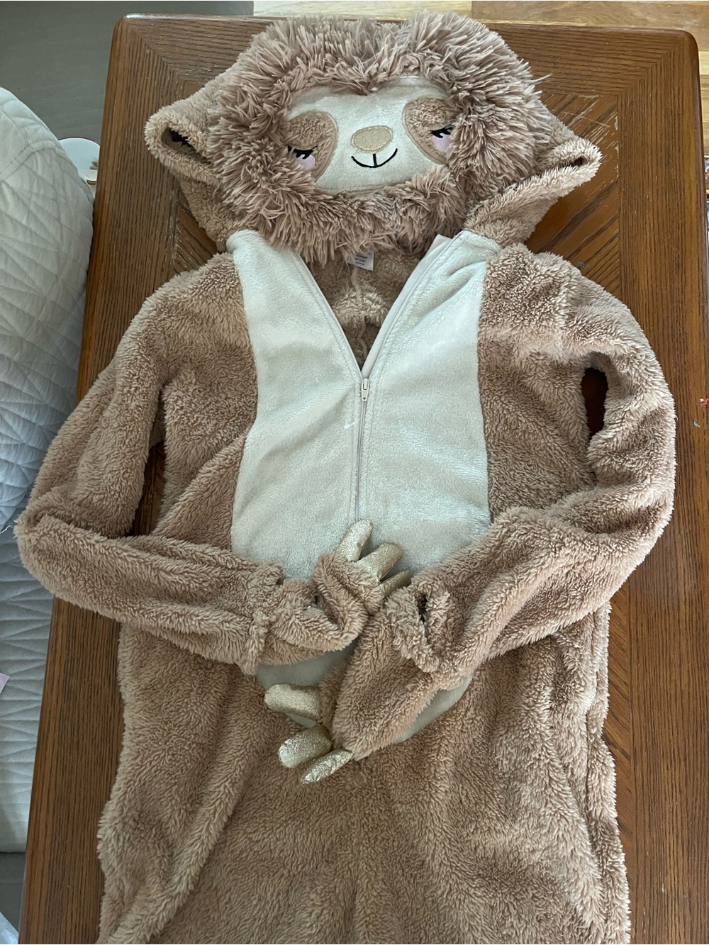 Celebrate It Adult sloth onesie pjs Halloween costume XS
